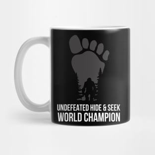 Bigfoot hide and seek world champion Mug